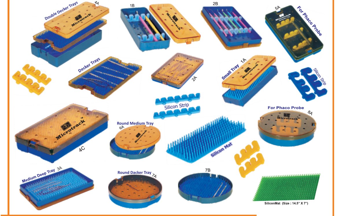 Autoclavable sterilization trays range